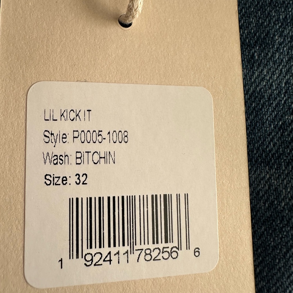 MOTHER LIL KICK IT Straight Leg Blue Jeans in BITCHIN’ SIZE 32! - Picture 9 of 13